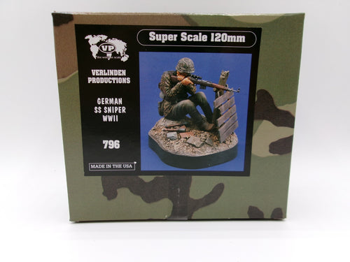 Verlinden Productions German SS Sniper WWII Super Scale 120mm #796