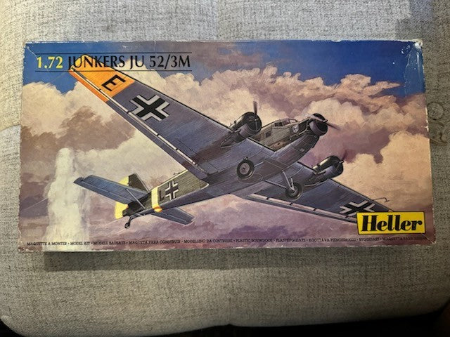 Heller Junkers JU 52/3M 1/72 #80380  Plane Model