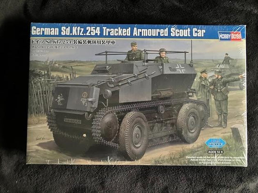 Hobby Boss German Sd.Kfz.254 Tracked Armoured Scout Car Model Kit 1/35 #82491