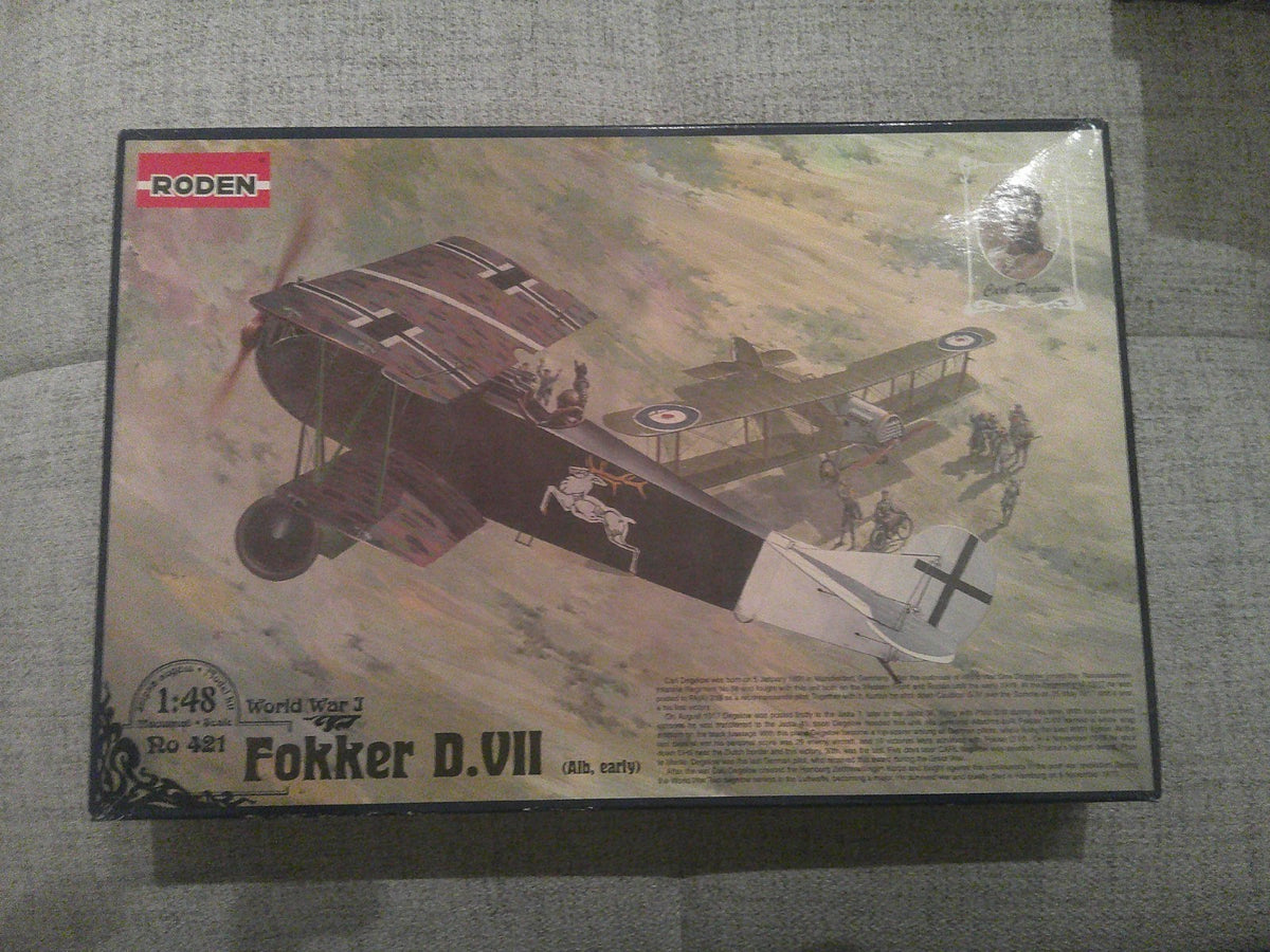 Roden Fokker D.VII 1/48 #421 Plane Model