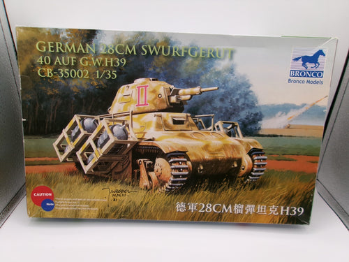 Bronco German 28 CM Swurfgerat 40 AUF G.W.H 39  1/35 #35002 Tank Model