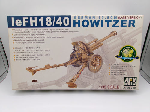 AFV Club German 10.5 CM leFH18/40 Howitzer 1/35 #35089 Tank Model