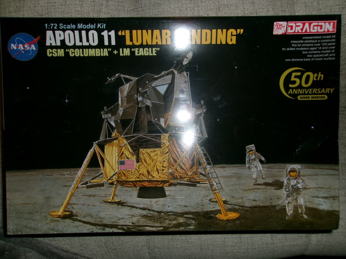 Dragon Apollo 11 "Lunar Landing CSM Columbia 1/72  #11002 Factory Sealed Model