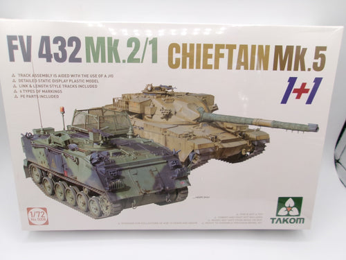 Takom FV 432 Mk. 2/1 Chieftain Mk.5 1+1   1/72 #5008 Tank  Model