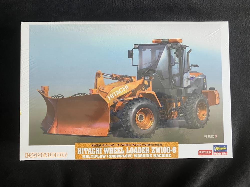 Hasegawa Hitachi Wheel Loader ZW100-6 Model Kit 1/35 #66102