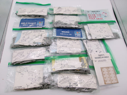 Huge Lot of Trumpeter Aircraft Plane Models 1/350 Seagull, Walrus TBF SBD + More