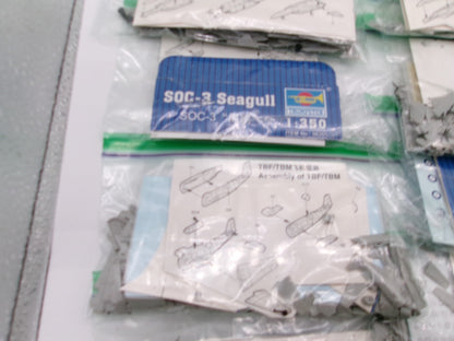Huge Lot of Trumpeter Aircraft Plane Models 1/350 Seagull, Walrus TBF SBD + More