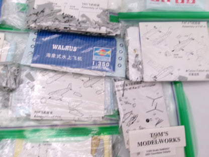 Huge Lot of Trumpeter Aircraft Plane Models 1/350 Seagull, Walrus TBF SBD + More