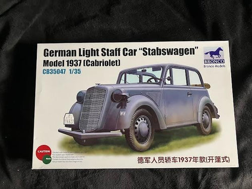 Bronco German Light Staff Car Model Kit 1/35 #35047