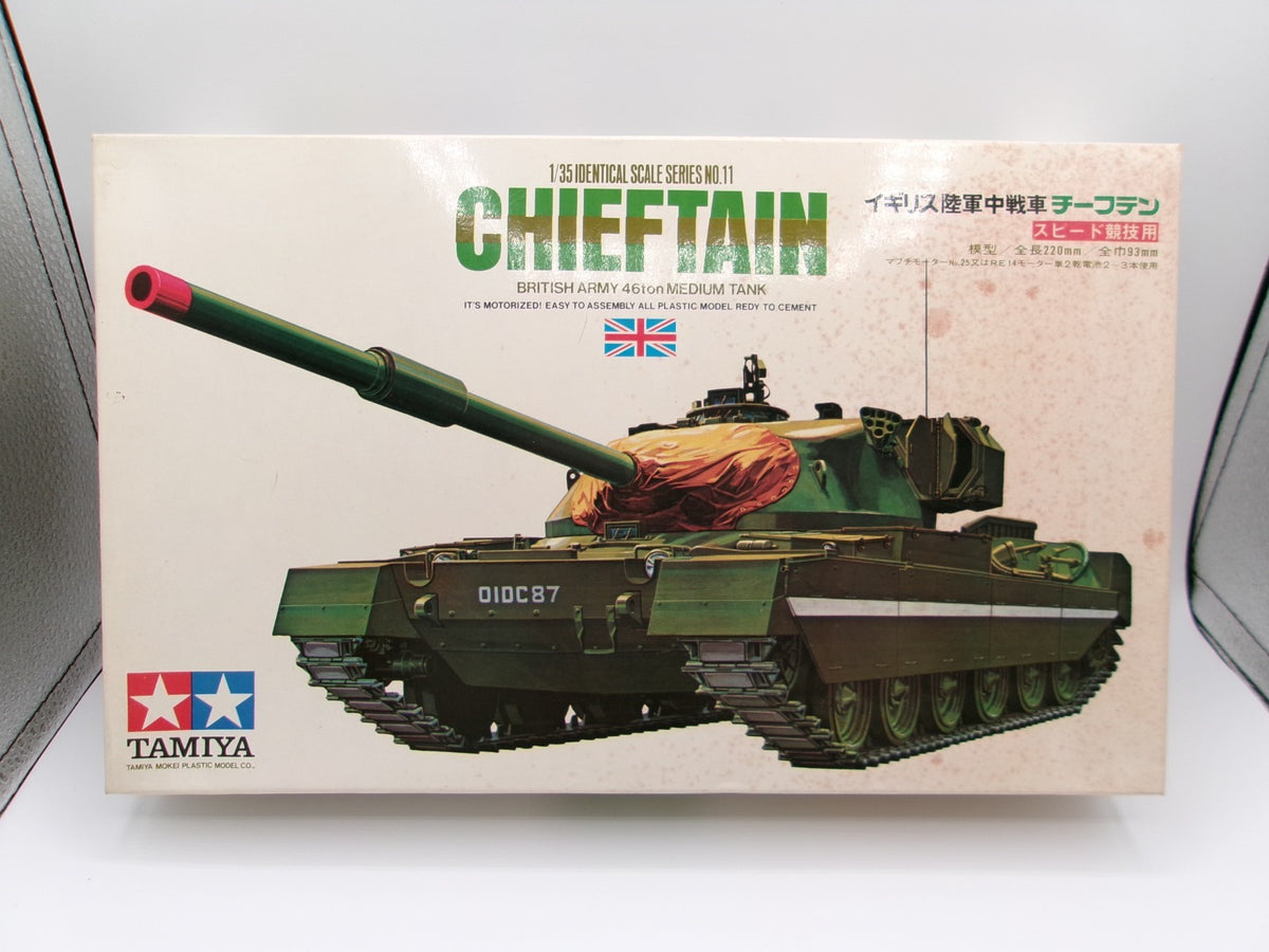 Tamiya Chieftain British Army Medium Tank Motorized 1/35 #MT111-650