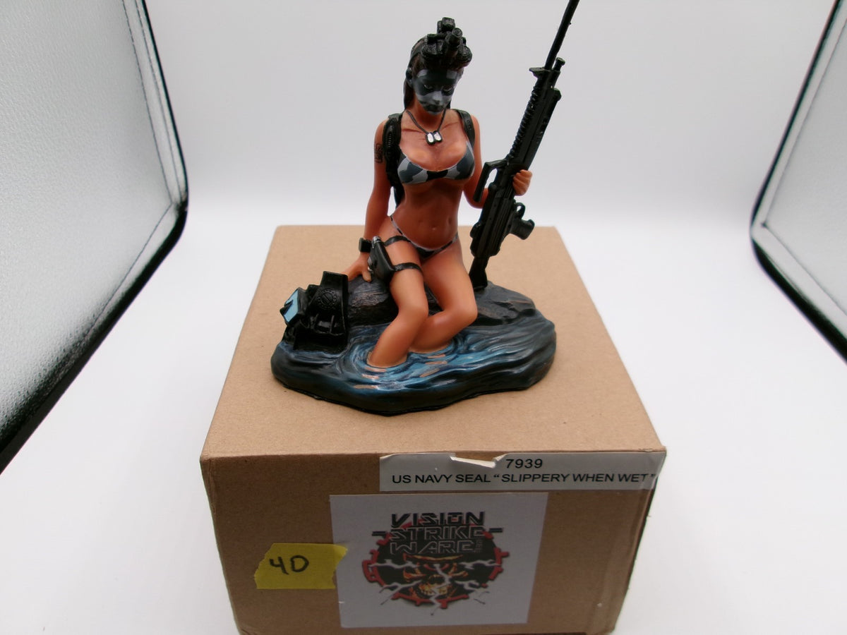 Pacific Giftware Vision Strike Ware US Navy Seal "Slippery When Wet"  #7939