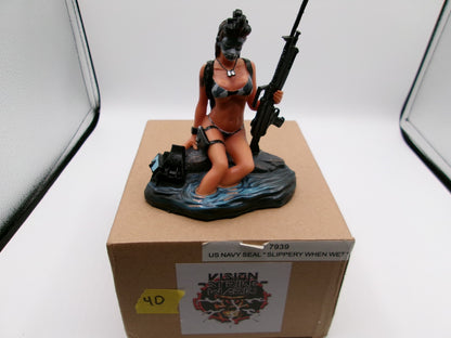 Pacific Giftware Vision Strike Ware US Navy Seal "Slippery When Wet"  #7939
