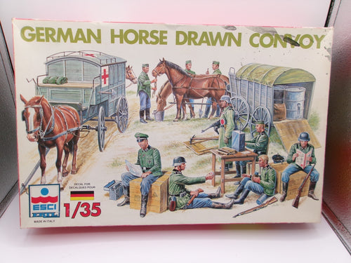 ESCI ERTL German Horse Deawn Convoy 1/35 #5047 Military Model