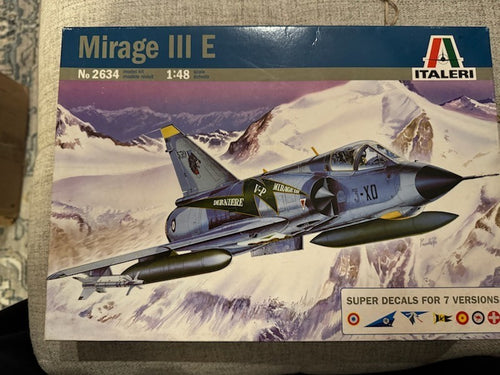 Italeri MIrage III E   1/48 #2634 Plane Model Factory Sealed