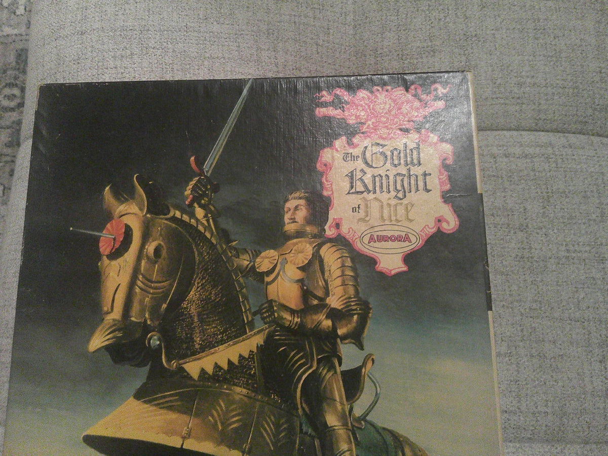 Aurora The Gold Knight of Nice  #475-298 Very Rare Plastic Model