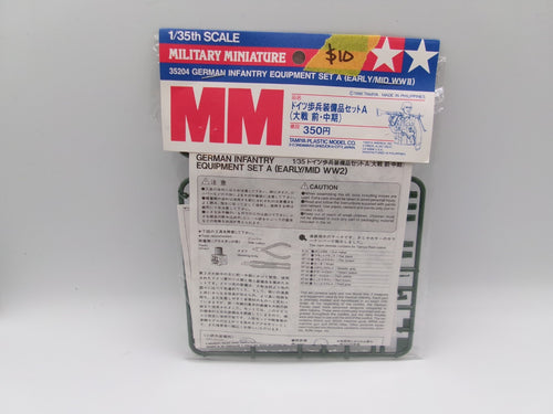 Tamiya German Infantry Equipment Set A (Early/Mid WWII 1/35 #35204