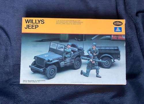 Testors Willys Jeep 1/35 #821 Model Kit