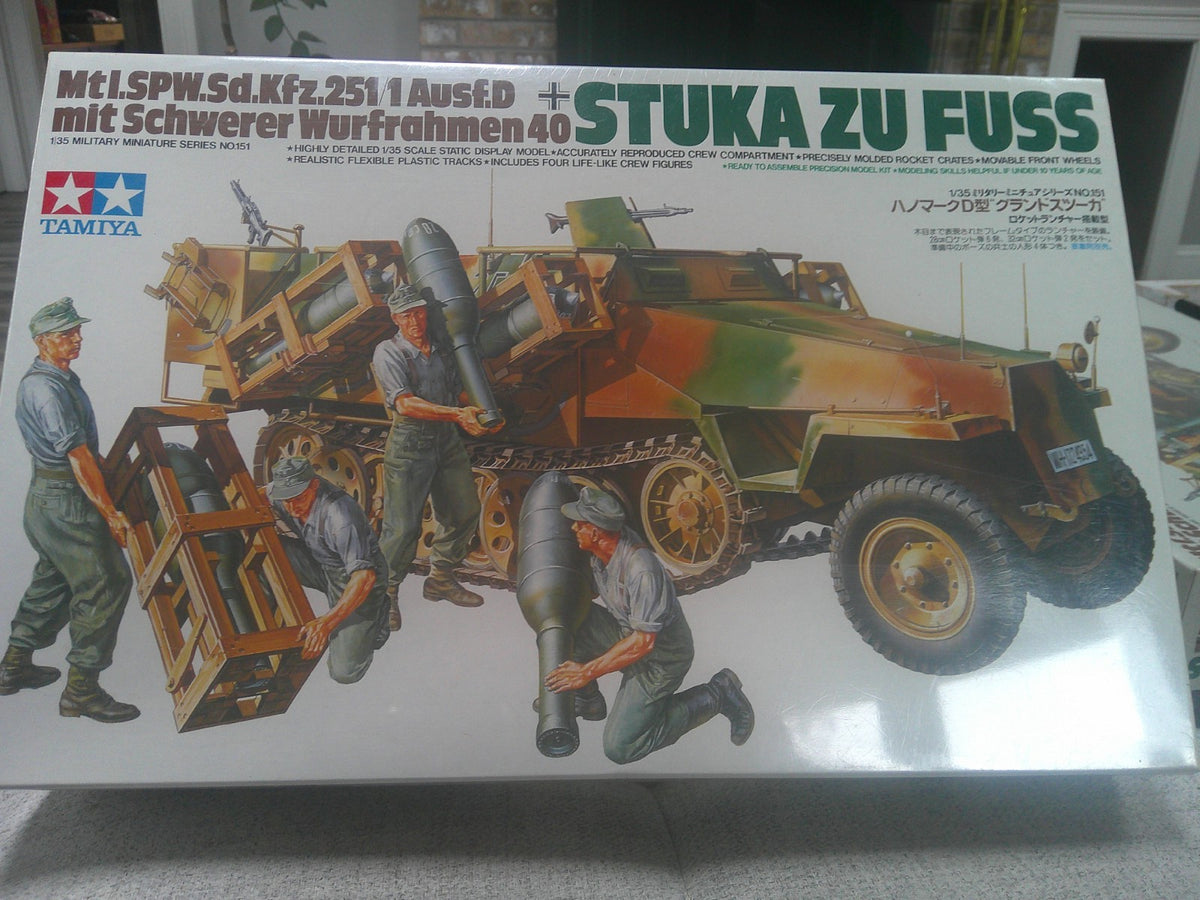 Tamiya Stuka ZU Fuss Wurfrhmen 40 1/35 #35151 Model Factory Sealed