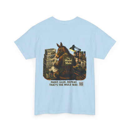 Model Mule T-Shirt — "I Have Models Coming Out My" Hobbyist Model Building Tee